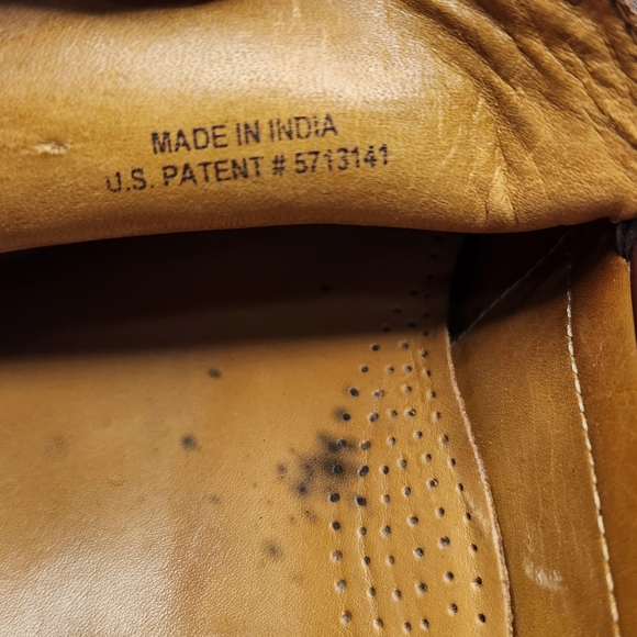 Cole Haan X Nike Air Collab 9.5 Burgundy Loafers Slipon with Nike Air Technology - Picture 11 of 12